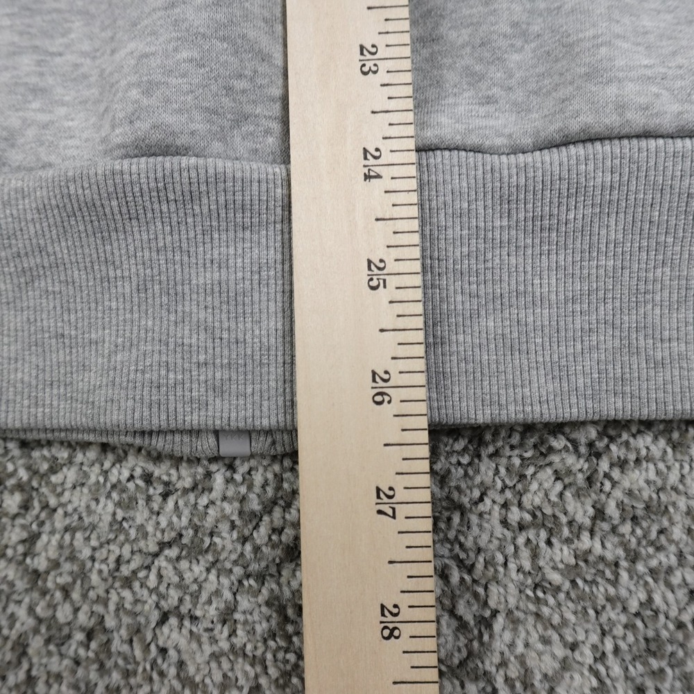 Adidas Men's Gray Zip-Up Hoodie with Multicolor Trefoil Logo - Picture 7 of 13
